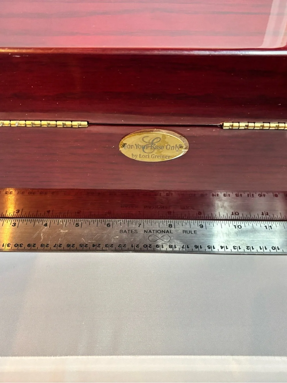 Lori Greiner For Your Ease Only Cherry Wood Jewelry Box Organizer